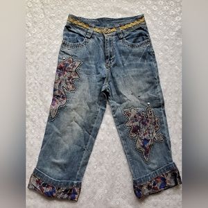 Vintage embellished capris | size 27